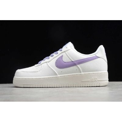 Nike Bayan Air Force 1 '07 Beyaz / Mor Kaykay Ayakkabı Türkiye - 4UZXY79M